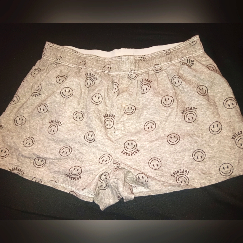 Women's size xsmall,  PINK pajama boxer shorts
